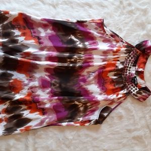 Sleeveless print blouse Apartment 9 size large